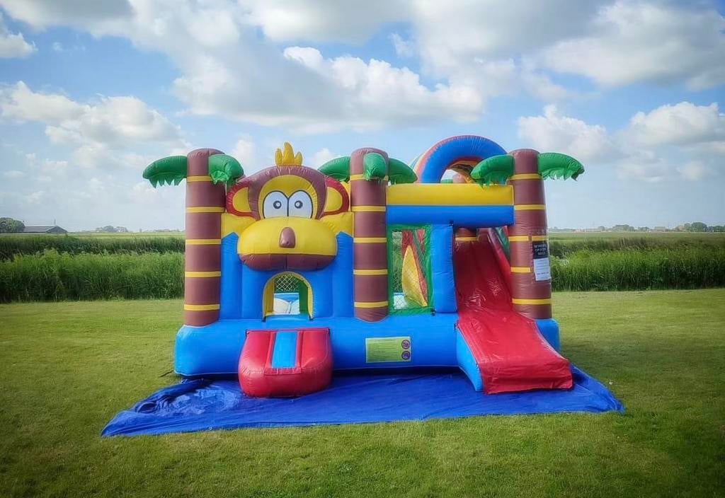 Te huur: multiplay springkussen aap, Ophalen, Zo goed als nieuw, Overige