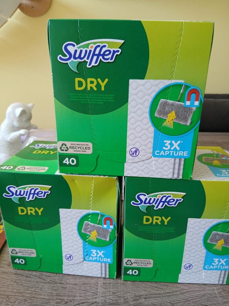 3x Swiffer Dry Navuldoekjes - 120 Stuks Totaal, Ophalen of Verzenden, Overige typen