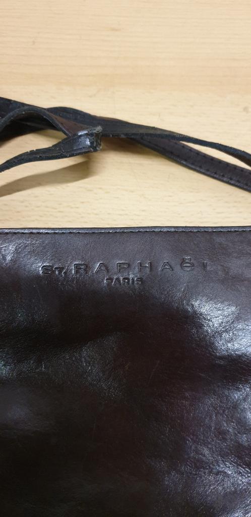 -	St. raphael paris leren schoudertas, Ophalen of Verzenden, 'T Olde Gre-j, Info@toldegrej.nl, Endepoelstraat 20f Didam