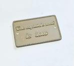 Vintage decal brons The captain's word is law 100mm, Gebruikt, Niet ingevuld, Interieur en Kussens, Niet ingevuld