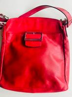 Te koop: leren tas, Claudio Ferrici, rood, Sieraden, Tassen en Uiterlijk, Ophalen of Verzenden, Zo goed als nieuw, Rood, Handtas