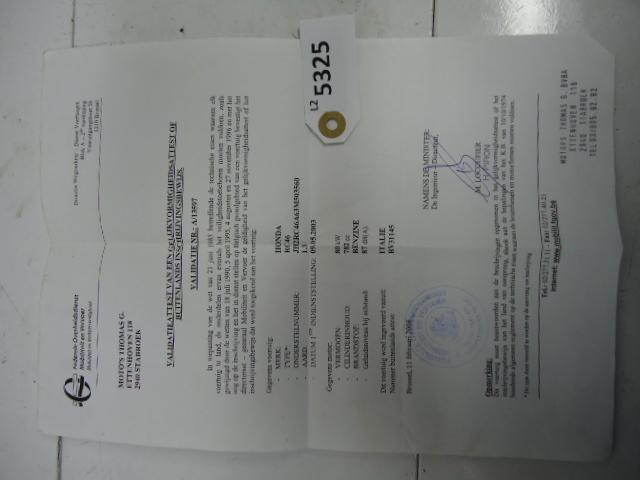 VFR800 2002 - 2013 Honda Frame D1-15665, Motoren, Accessoires | Overige