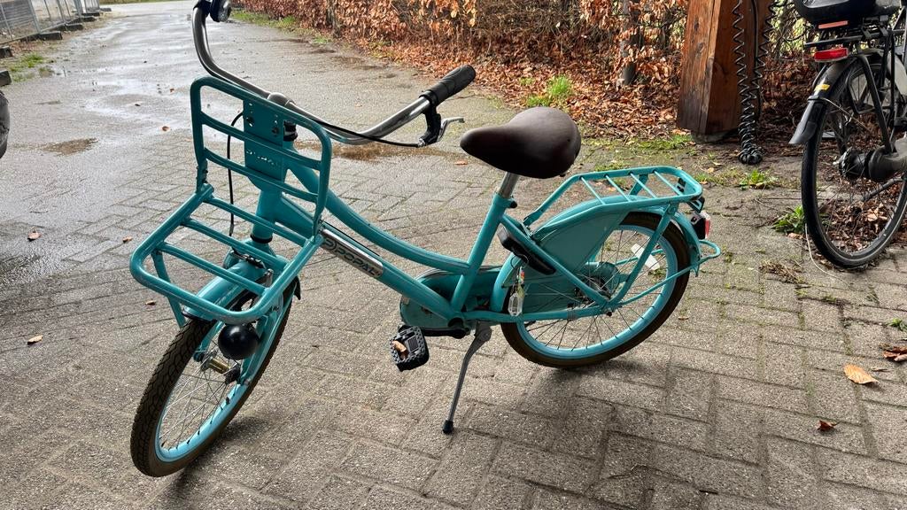 Popal meisjesfiets 20 inch - blauw, Fietsen en Brommers, Ophalen, Gebruikt, 20 inch of meer