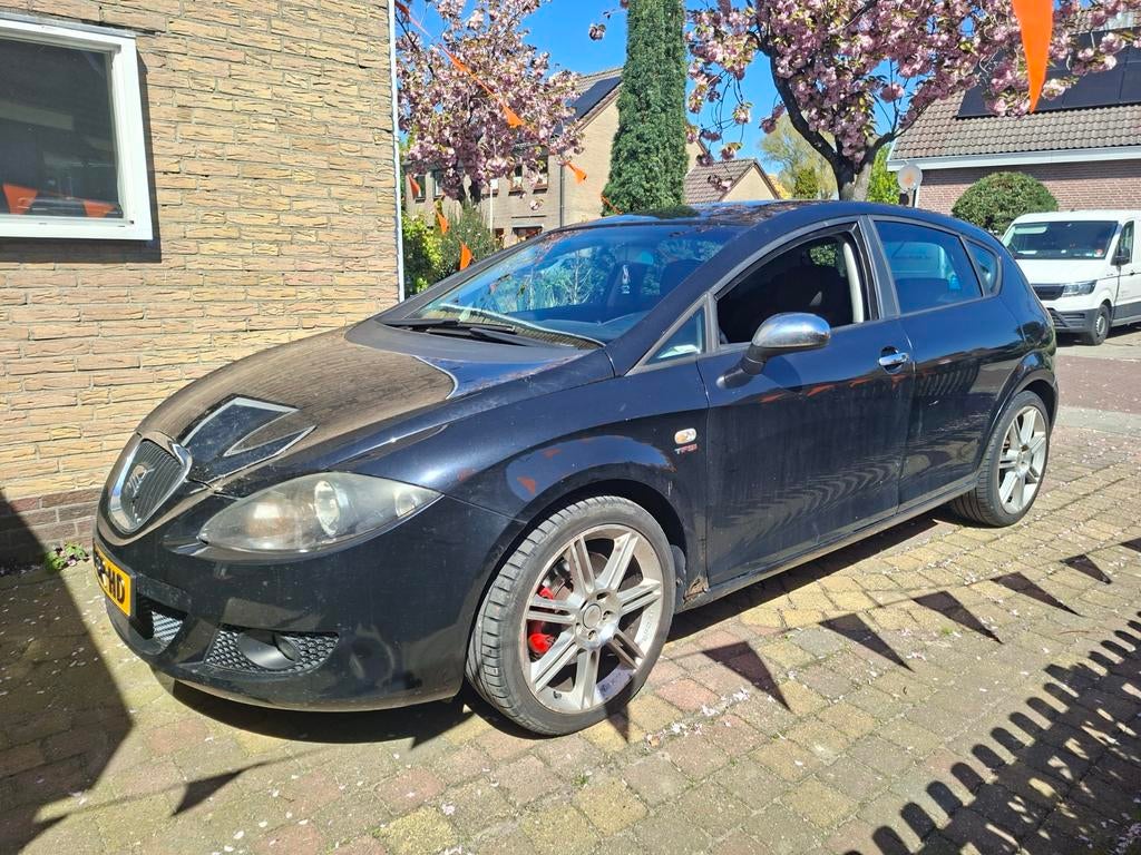 Seat Leon 2.0 Tfsi 16V 147KW 2006 Zwart, Auto's, Seat, Voorwielaandrijving, Stof, Zwart, Leon