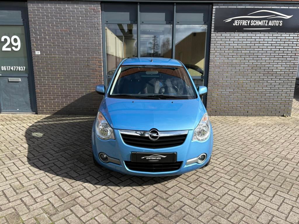Opel Agila 1.0 12V 2012 Blauw weinig KM N.A.P. APK: 03-2027, Euro 5, Stof, 31 €/maand, Blauw
