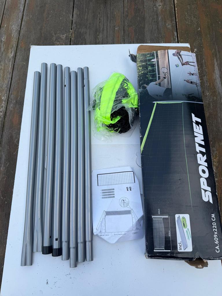 Dunlop Sportnet - Compleet met palen en net, Ophalen of Verzenden, Gebruikt