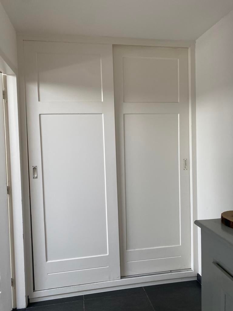 Houten schuifdeuren, Ophalen, 215 cm of meer, Binnendeur, Zo goed als nieuw