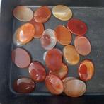 Lot met grote carneool cabochons, Ophalen of Verzenden