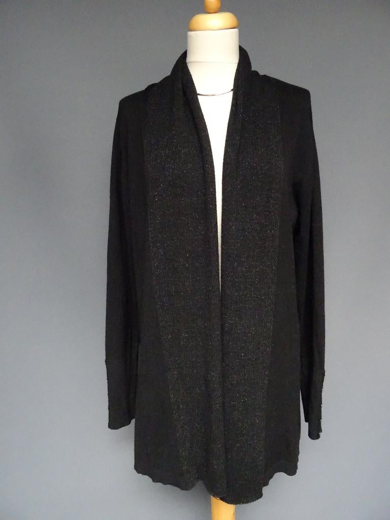 SOYA CONCEPT maat XL, lang vest met sjaalkraag., Soyaconcept, Zwart, Maat 46/48 (XL) of groter, Ophalen of Verzenden