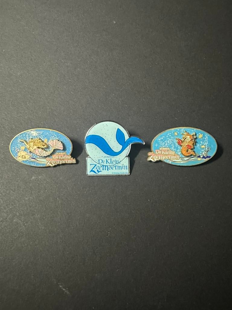 Efteling pins de kleine zeemeermin, Ophalen of Verzenden, Zo goed als nieuw, Button of Speldje