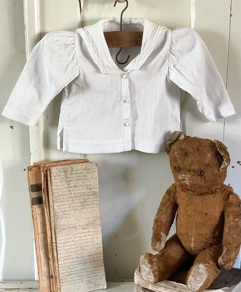 Brocante oud kinder hesje / vestje met kraagje, Ophalen of Verzenden