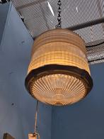 Vintage industriële Holopane glazen hanglamp, Ophalen, Minder dan 50 cm