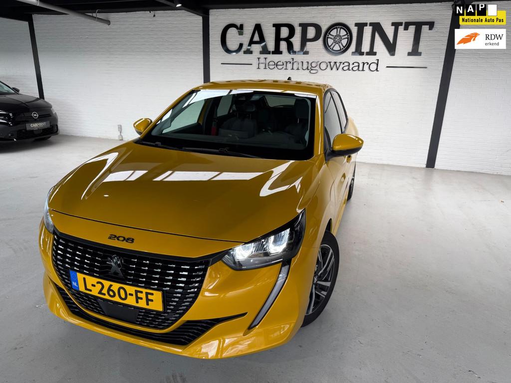 Peugeot 208 1.2 PureTech Allure Pack 2021 Automaat 101PK Cam, Auto's, Peugeot, 101 pk, Gebruikt, Euro 6, Leder en Stof