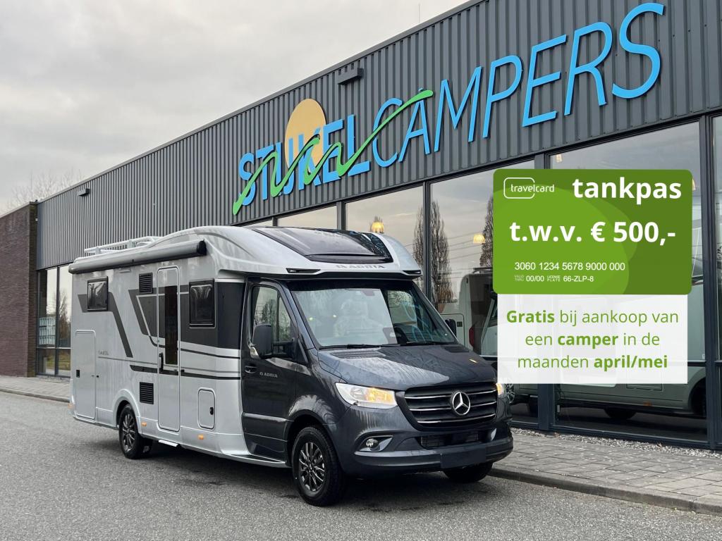 Adria Coral Supreme MB 670 DL LEDER/DAKAIRCONDITIONING, Caravans en Kamperen, Campers, Automaat, Bedrijf, Diesel, Tot en met 3