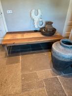 Markttafel wabisabi hoffz ibiza salon klap tafel bijzet, 75 cm of meer, Ibiza style, Eikenhout, Ophalen of Verzenden