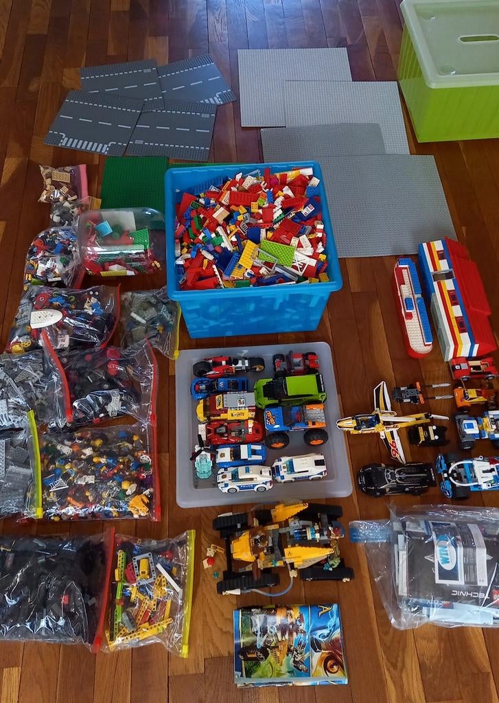 Grote hoeveelheid LEGO, Ophalen