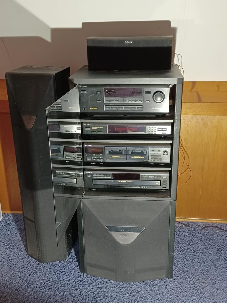 Sony Stereo Set met Speakers en Subwoofer, Ophalen, Gebruikt, Losse componenten, Tuner of Radio