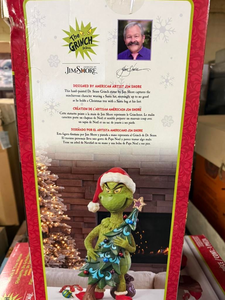 Jim shore grinch beeld, Antiek en Kunst, Overige onderwerpen, Overige materialen, Beeld, Europa