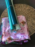 Kaftpapier groen 3 rollen + rekbare boeken hoesjes, Ophalen of Verzenden, Zo goed als nieuw