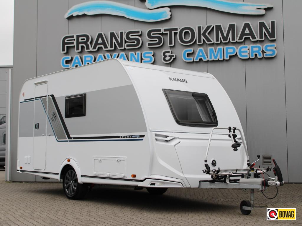 Knaus Sport E-Power Selec 420QD Mover Voortent Airco Gasloos, Caravans en Kamperen, Schokbreker, Bedrijf, Treinzit, Tot en met 3