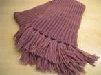 Gebreide sjaal, paars, 164x18cm, met franjes, zacht, nieuw!!, Kleding | Dames, Mutsen, Sjaals en Handschoenen, Ophalen of Verzenden