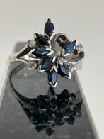 Zeer fraaie ring met saffieren, Sieraden, Tassen en Uiterlijk, Ringen, 19 tot 20, Ophalen of Verzenden, Zo goed als nieuw, Dame