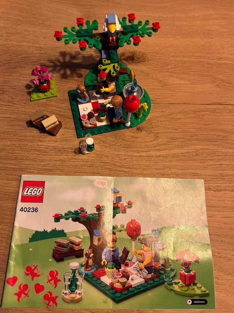 Lego 40236 Romantische Picknick - 190% Compleet, Ophalen of Verzenden, Zo goed als nieuw, Complete set, Lego