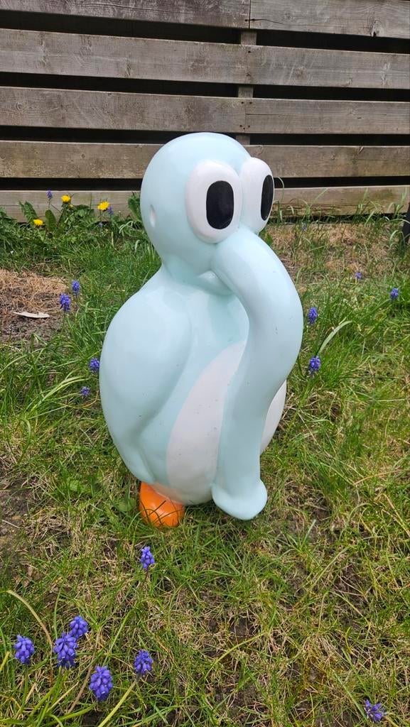Beeld binnen/ buiten: Blauwe Wezen met Grote Ogen, Tuin en Terras, Tuinbeelden, Ophalen of Verzenden, Zo goed als nieuw, Kunststof
