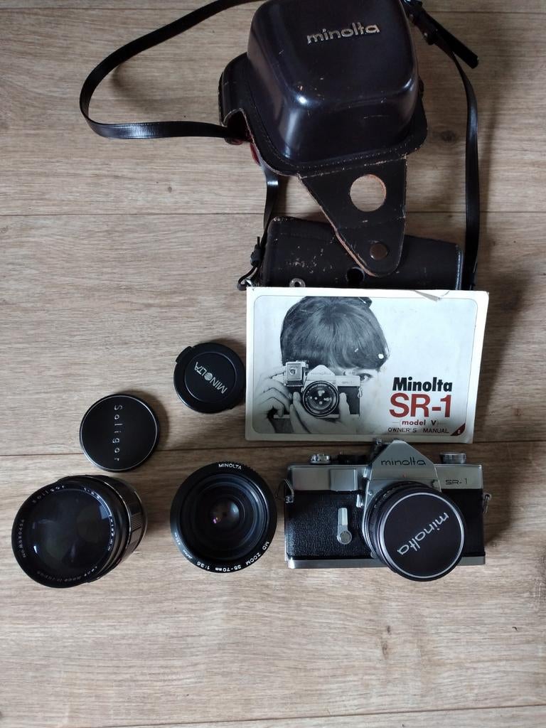 Minolta SR1,  PLUS LENZEN., Ophalen of Verzenden, Spiegelreflex, Minolta