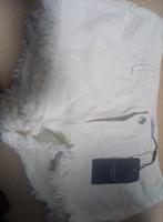 Witte Loavies korte broek met gerafelde pijpen, Ophalen