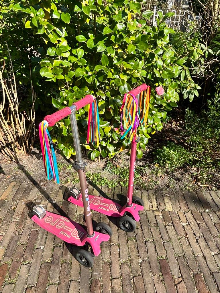 2x Micro Maxi Step roze - Zwitsers design, verstelbaar, Fietsen en Brommers, Steps, Ophalen, Gebruikt, Gewone step