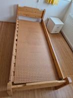 Massief houten bed voor volwassenen., Ophalen, Gebruikt, Eenpersoons, 80 cm