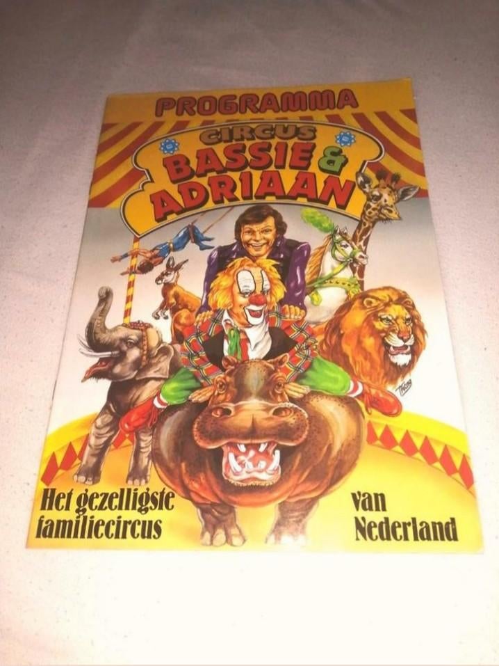 Bassie en Adriaan programma boek met gave fotos, Verzamelen, Ophalen of Verzenden, Overige typen