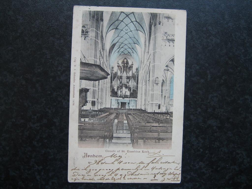 ARNHEM Interieur St. Eusebiuskerk, Ophalen of Verzenden, Voor 1920, Gelderland