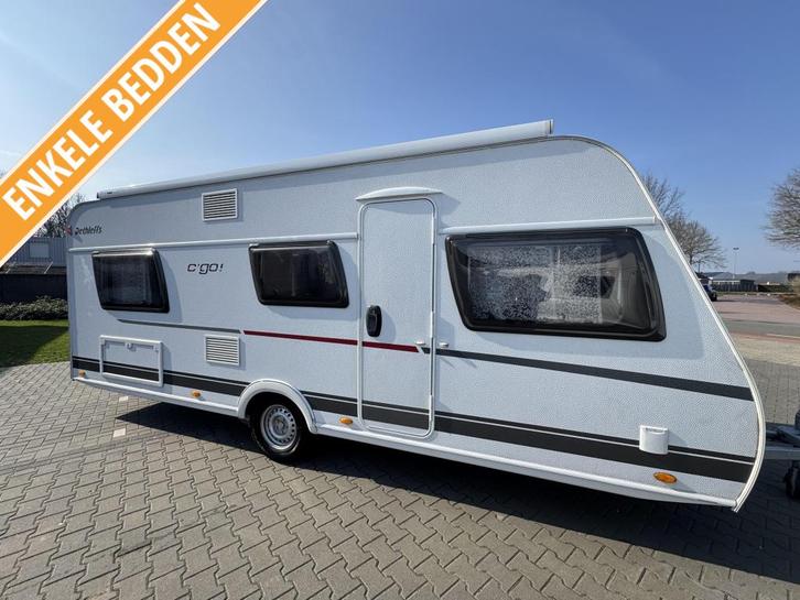 Dethleffs C'Go 515 ER / enkele bedden / luifel / mover, Caravans en Kamperen, Caravans, Bedrijf, tot en met 4, 1250 - 1500 kg
