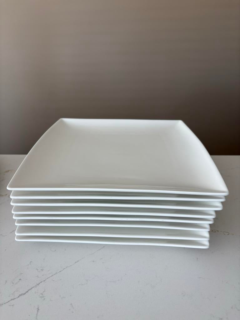 Maxwell & Williams White Basics Vierkante Borden, Huis en Inrichting, Keuken | Servies, Ophalen, Zo goed als nieuw, Bord(en), Effen