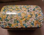 Metalen kistje met bloemenprint, Ophalen of Verzenden