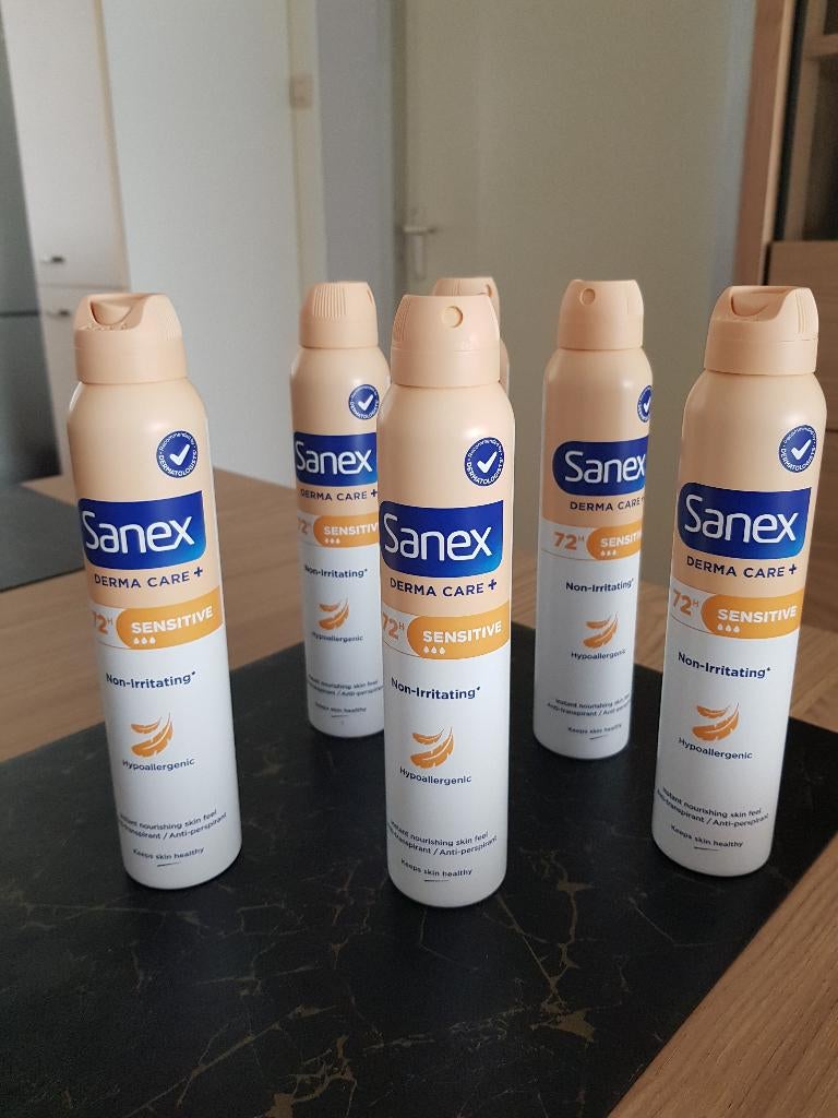 Sanex Derma care+ sensitive deodorant, Verzenden, Nieuw, Deodorant of Bodyspray