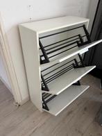 Witte Schoenenkast met 3 Kleppen - 65x100x25 cm, Huis en Inrichting, Kasten | Schoenenkasten, Ophalen of Verzenden, Gebruikt