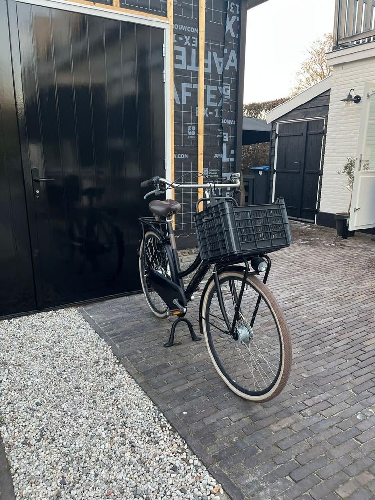 Zwarte Cortina U4 Damesfiets, Fietsen en Brommers, 56 cm of meer, Ophalen, Zo goed als nieuw, Overige merken