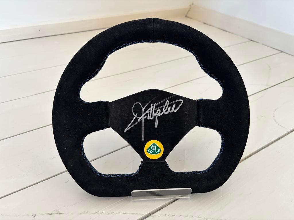 Replica F1 Stuur met org. handtekening Emerson Fittipaldi, Ophalen of Verzenden, Zo goed als nieuw, Formule 1