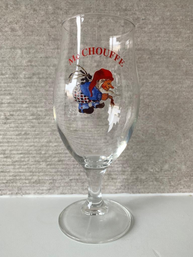 MC Chouffe glas, Verzamelen, Biermerken, Ophalen of Verzenden, Zo goed als nieuw, Glas of Glazen, Duvel