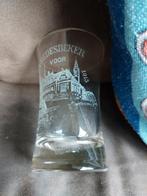 Glas gegraveerd Vredespaleis voltooiing 1913 Rutten's bier, Ophalen of Verzenden, Glas of Glazen, Overige merken