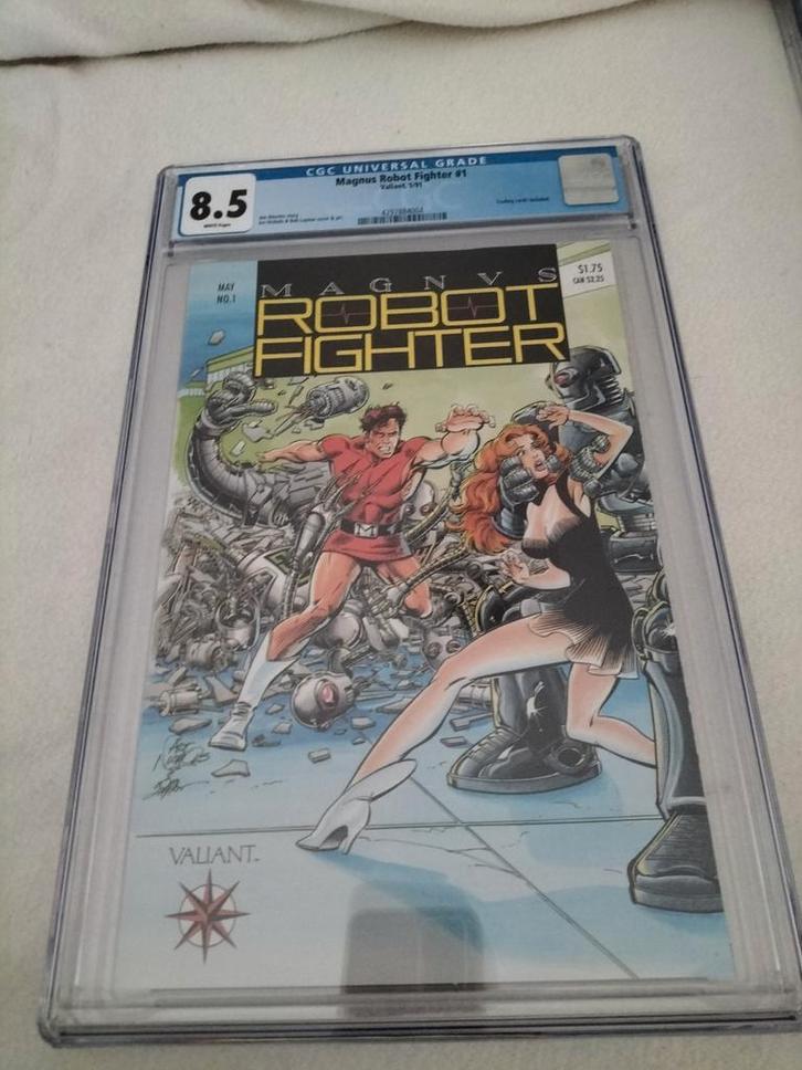 Magnus Robot Fighter #1 CGC 8.5 Valiant Comics, Boeken, Strips | Comics, Zo goed als nieuw, Ophalen of Verzenden
