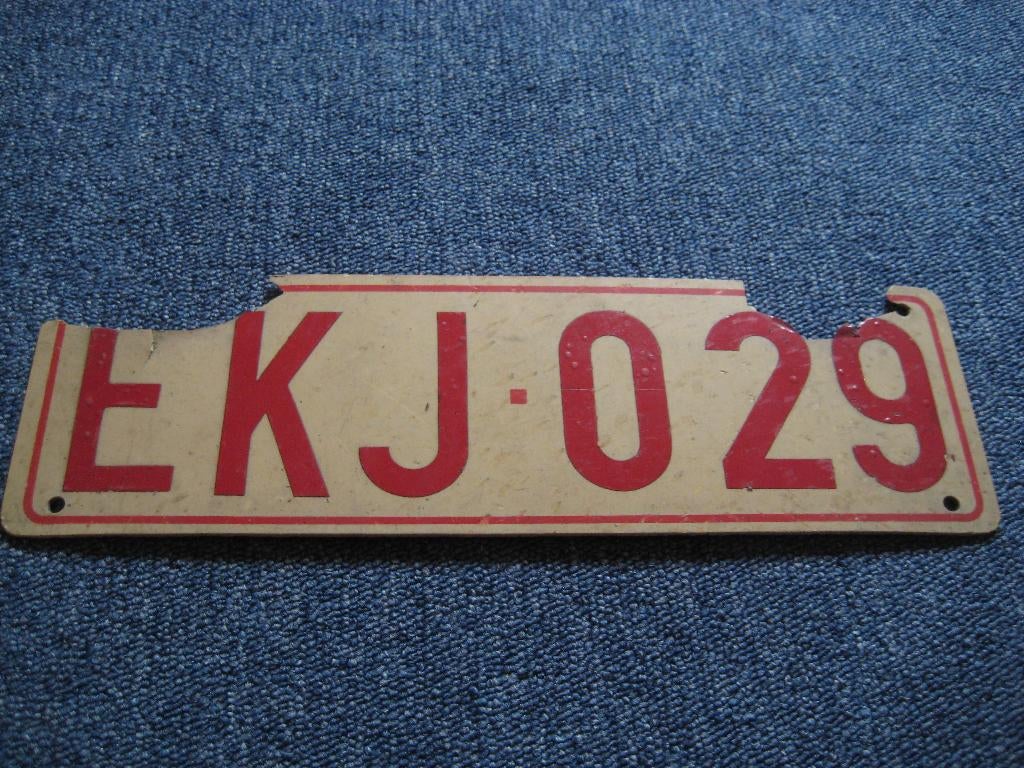 oude Belgische kentekenplaat, Verzenden, Gebruikt