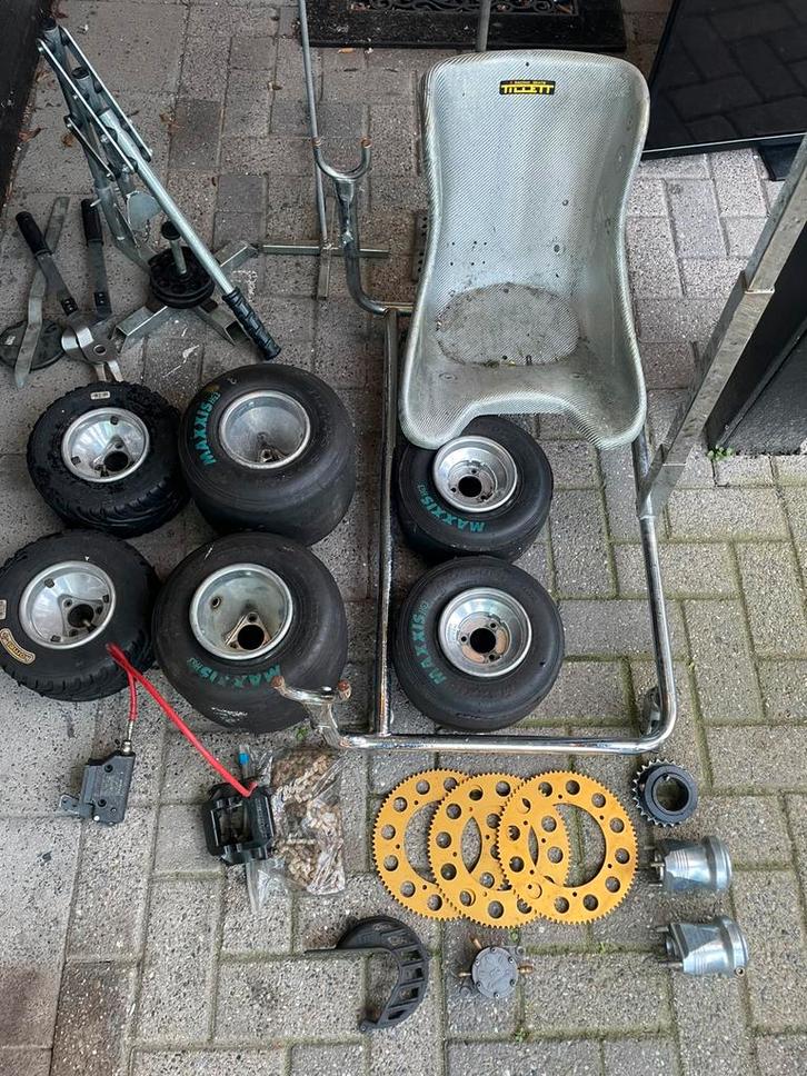 Veel kart onderdelen, Sport en Fitness, Karting, Zo goed als nieuw, Kart, Ophalen of Verzenden