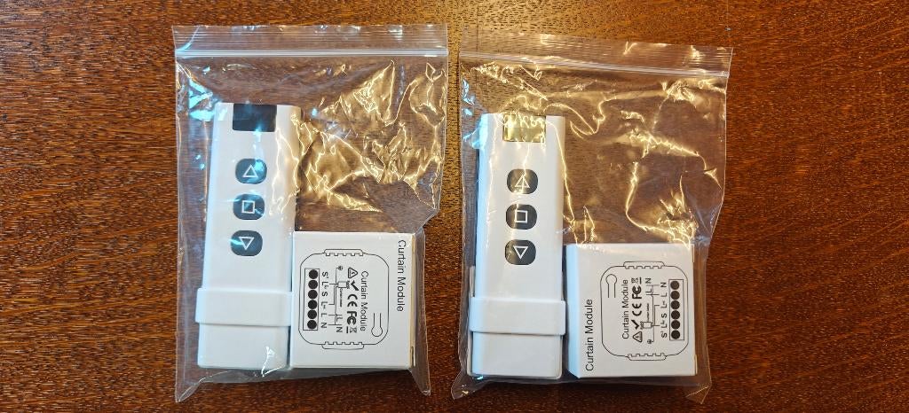 Te Koop Draadloze schakelaar, jaloezie schakelaar set, Minder dan 100 cm, Wit, Ophalen of Verzenden, Zo goed als nieuw