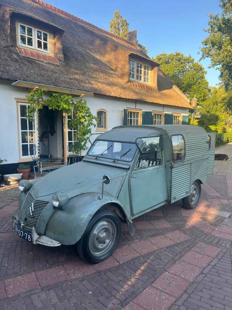 Citroën 2CV bestel armée de l'air 1953, Auto's, Oldtimers, Voorwielaandrijving, Overige carrosserieën, Citroën, Handgeschakeld