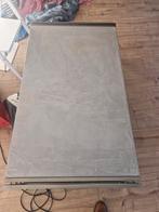 Salontafel ijzer met beton cire blad, 100 tot 150 cm, Minder dan 50 cm, Rechthoekig, 50 tot 100 cm