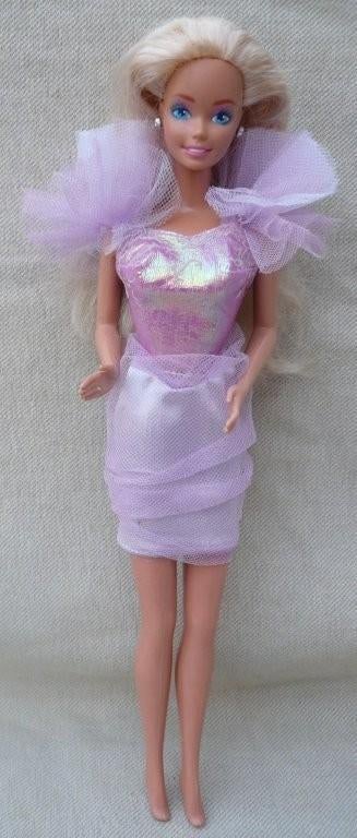 Nostalgische Barbie met (deel) Garden Party outfit (# 1953), Ophalen of Verzenden, Gebruikt, Pop